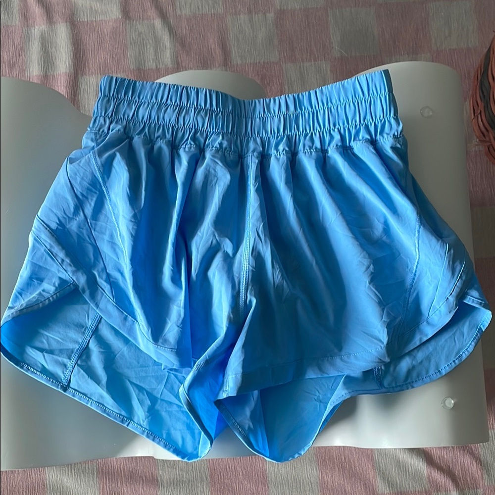 Lululemon Athletica Blue Track That High Rise 3” Short; Aero Blue Size 6
